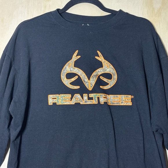 Realtree Men’s Black Long Sleeve Tee Size XL - Picture 2 of 10
